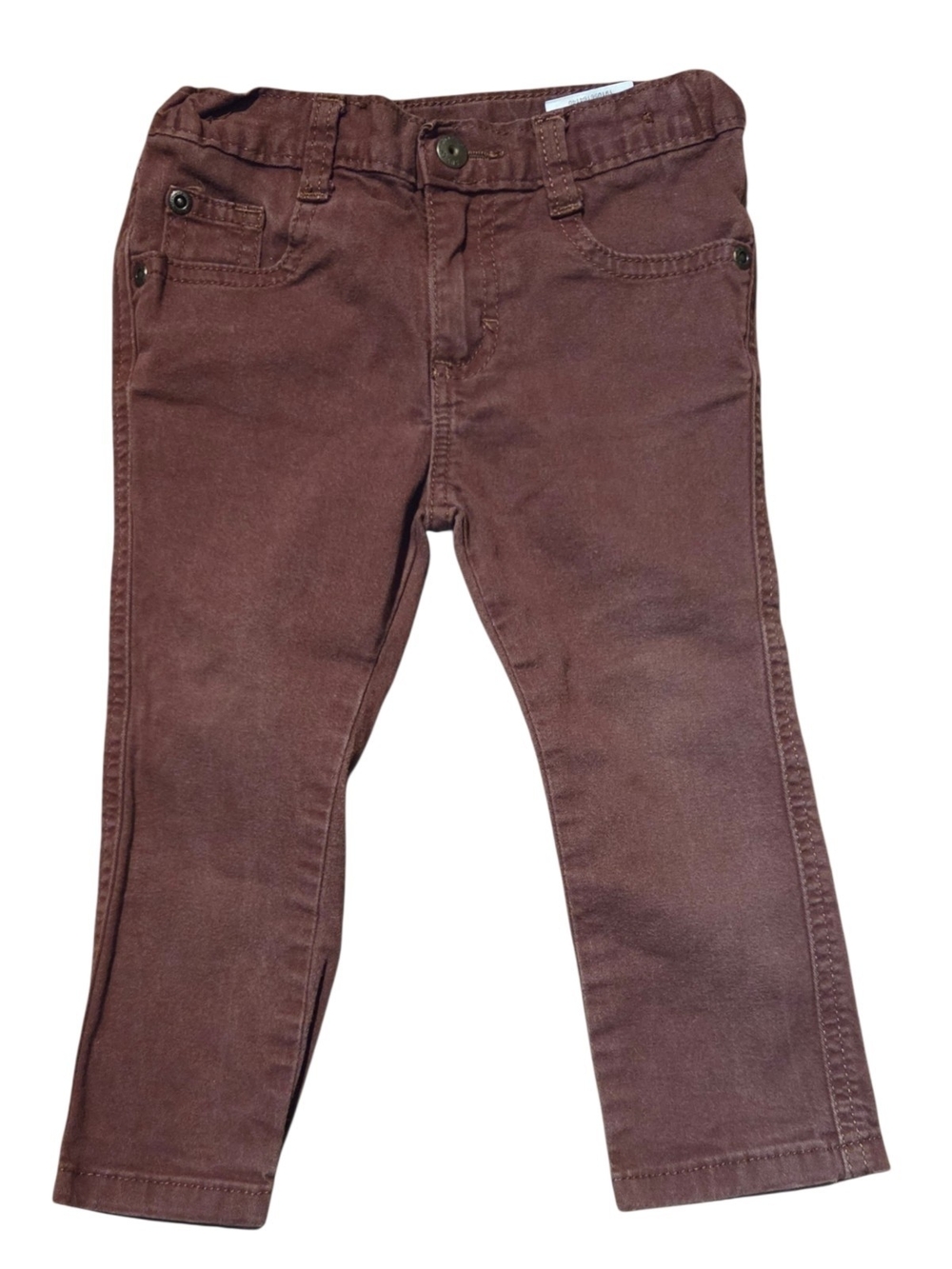 Toddler Boys Brown Slim Fit Jeans Pants Size 2T **